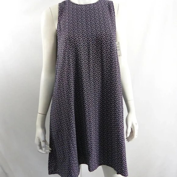 Halogen Dresses & Skirts - NWT Halogen Navy dress with ivory polka dots